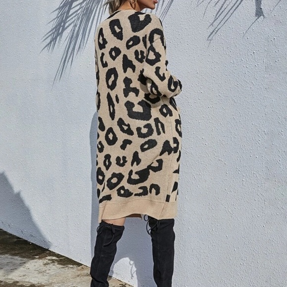 🆕LAST ONE!🛍 LUXE Longline Leopard Cardigan 🐾 - Picture 4 of 7